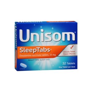 Unisom SleepTabs Nighttime Sleep Aid, 25mg Doxylamine Succinate, 16 Count