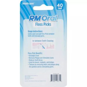 RM Oral Floss Picks – Dual-Action Dental Cleaners