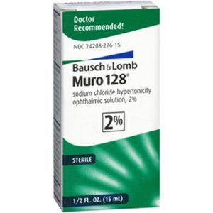 Muro -128 2% Sodium Chloride Hypertonicity  Ophthalmic  Solution Drops 15 Ml