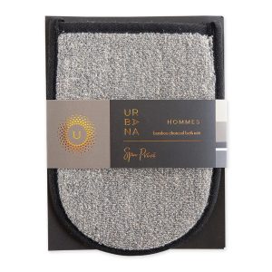 Pré de Provence Spa Prive Men's Bamboo Charcoal Collection, Bath Mitt