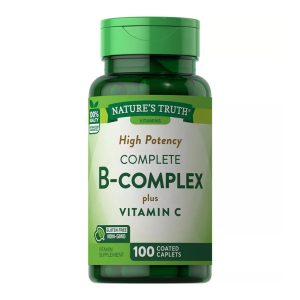 Nature's Truth B-Complex Plus Vitamin C (Complete High Potency - 100 Caplets)