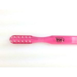 Poh 2 Adult 2 Row Orthodontic Toothbrush, Soft, For Braces Made In Usa