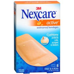 Nexcare Active, Bandages, Waterproof, Knee & Elbow