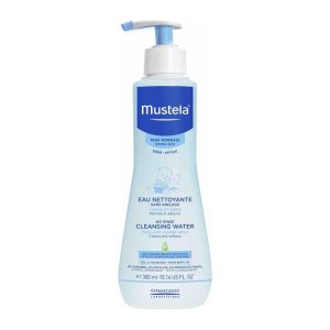 Mustela Cleansing Water, No Rinse, Face and Diaper Area, Normal Skin 10.14 Oz