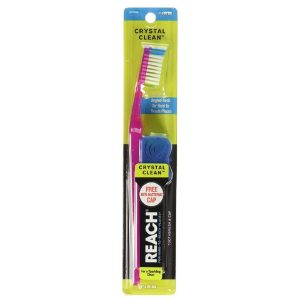 Reach Crystal Clean Toothbrush - Firm Bristles, Contoured Handle (1 Count)
