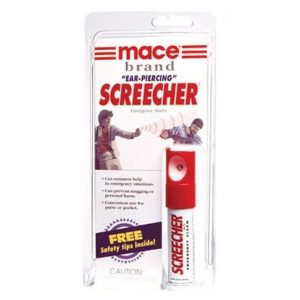 Mace Screecher Aerosol Alarm Contains 20, Short Blasts 10gr, Up To .25 Mil