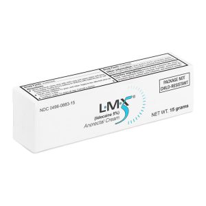LMX 5 Topical Anorectal Cream - 5% Lidocaine Maximum Strength, 1.7 oz (48g)