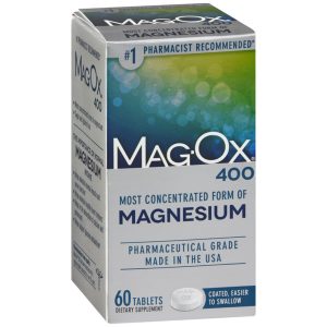 Mag-Ox 400 Magnesium Supplement – High Potency 400mg, 60 Tablets