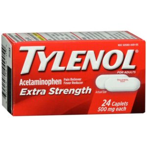 Tylenol Extra Strength, 500mg Acetaminophen Pain Reliever, 24 ct Caplets