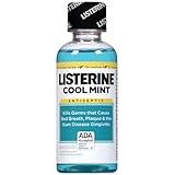 Listerine Cool Mint Antiseptic Travel Mouthwash for Bad Breath 3.2 oz