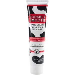 Udderly Smooth Hand Cream, Original Formula Moisturizer, 4 oz Tube