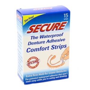 Secure Denture Adhesive Comfort Strips