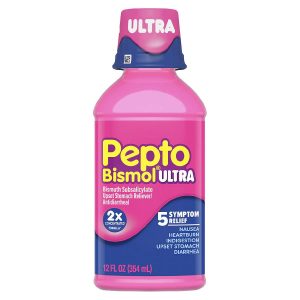 Pepto Bismol Upset Stomach Reliever & Antidiarrheal – 12 fl. oz.