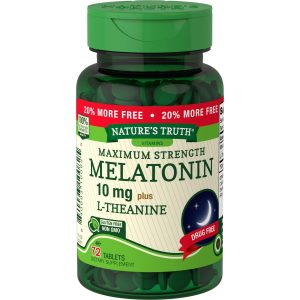 Nature's Truth® Sleep Melatonin Plus L-Theanine – 10 mg (72 Tablets)