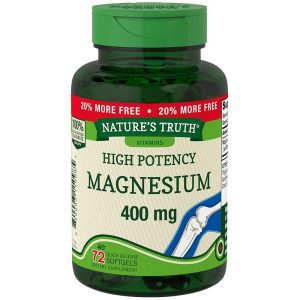 Nature's Truth Magnesium, Extra Strength, 400 Mg, Quick Release Softgels