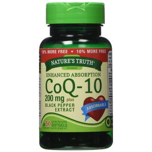 Nature's Truth CoQ-10 + Black Pepper Extract 200Mg Softgels 45+5 Bonus