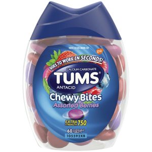 TUMS Chewy Bites Extra Strength 750 – Assorted Berries (Chewable Tablets)