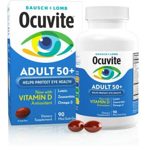 Ocuvite Adult 50+ Eye Health Formula – 90 Softgels (90 Day Supply)