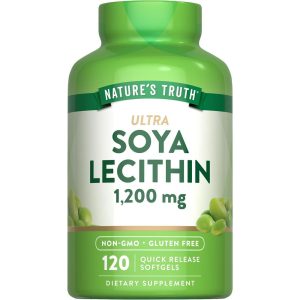 Nature's Truth Ultra Soya Lecithin, 1,200 Mg, 120 Quick Release Softgels