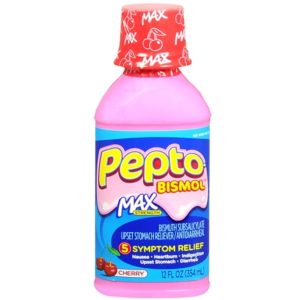 Pepto Bismol Liquid Ultra – 5 Symptom Fast Relief (Cherry Flavor, 12 oz)