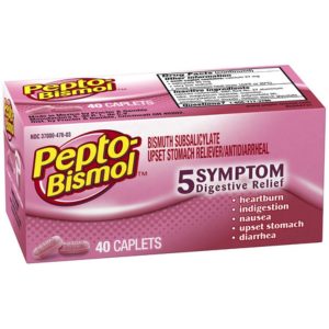 Pepto Bismol 5-Symptom Relief Caplets - 40 Count