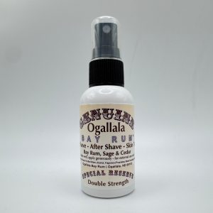 Ogallala Bay Rum, Sage & Cedar Double Strength Pre Shave - After Shave - Skin Toner 2 Oz