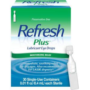 Refresh Plus Moisturizing Relief Lubricant Eye Drops 30- 0.01 Fl Oz Containers