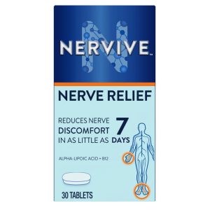 Nervive Nerve Relief with Alpha Lipoic Acid & Turmeric, 30 Tablets