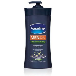 Vaseline Men Healing Moisture Fast Absorbing Body & Face Lotion 20.3oz