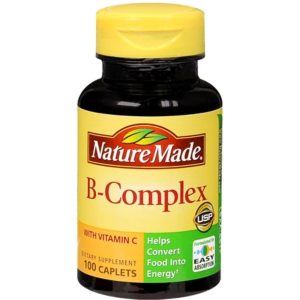 Nature Made B-Complex with Vitamin C, Immune & Energy Support, 100 Tablets