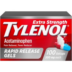 Tylenol Extra Strength Rapid Release Gels, 500mg Acetaminophen, 100 ct