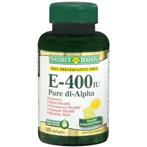 Nature's Bounty Vitamin E - 400 IU - Pure dl-Alpha - 180 Mg