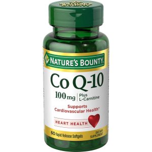Nature's Bounty Co Q-10, Plus L-Carnitine, 100 Mg, Rapid Release Softgels
