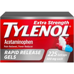 Tylenol 500 Mg Extra Strength Rapid Release Gels Acetaminophen 225Gelcaps