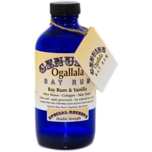 Ogallala Bay Rum & Vanilla Double Strength Pre Shave - After Shave - Skin Toner 8 Oz