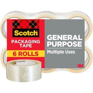 Scotch Heavy Duty Packaging Tape with Dispenser, 1.88 Inch x 54.6 Yards