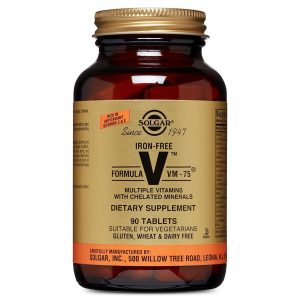 Solgar Iron-Free Formula VM-75, 90 Tablets