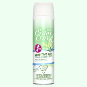 Gillette Venus Satin Care Sensitive Skin Shave Gel, Shaving Cream For Women, 7 Oz