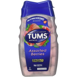 Tums Antacid, Extra Strength, 750 Mg, Chewable Tablets, Assorted Berries