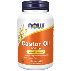 Now Foods Castor Oil 650mg  120 cap