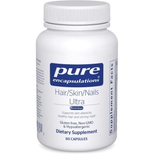 Pure Encapsulations Hair/Skin/Nails Ultra – Advanced Beauty Supplement with Biotin & Collagen - 60 Capsules