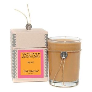 Votivo Aromatic Candle Pink Mimosa 6.8oz
