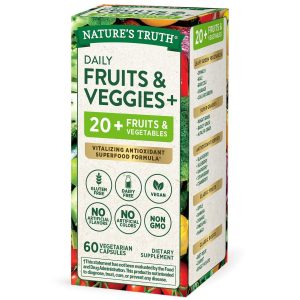 Nature's Truth Daily Fruit & Veggies +, 60 Vegetarian Capsules