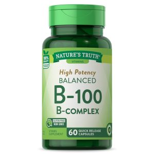 Nature's Truth High Potency Balanced B-100 B- Complex Quick Release Capsules