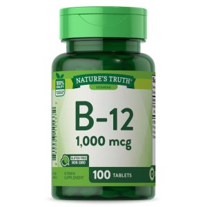 Nature's Truth® Vitamin B-12 1000 mcg – High Potency Energy Support (60-100 Tablets)