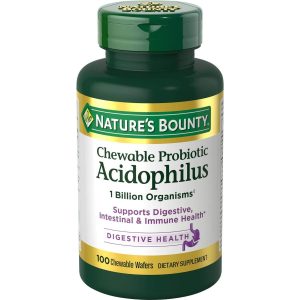Nature's Bounty Probiotic Acidophilus With Bifidus Chewable Wafers
