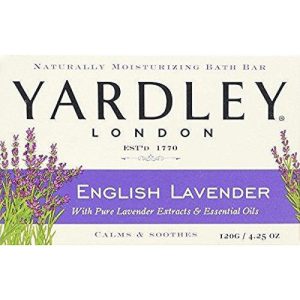 Yardley London English Lavender Bar Soap with Essential Oils, 4 oz (4-Pack)