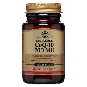 Solgar Megasorb CoQ-10, 200 Mg, 30 SoftGels