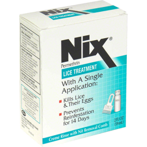 Nix Creme Rinse Lice Treatment With Nit Removal Comb