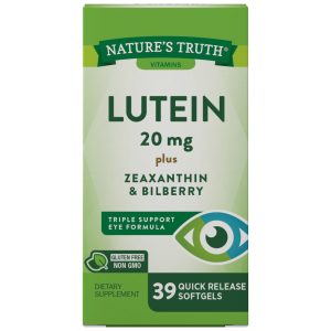 Nature's Truth Lutein 20 Mg Plus Zeaxanthin & Bilberry